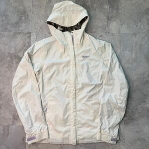 Burton white ski jacket